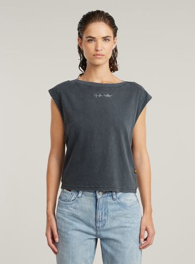 Top Mini G-Script Logo Overdyed